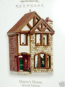 Hallmark 2008 MAYOR'S HOUSE~Nostalgic Shops ~Limited Edition Anniversary Christmas Ornament