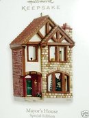 Hallmark 2008 MAYOR'S HOUSE~Nostalgic Shops ~Limited Edition Anniversary Christmas Ornament