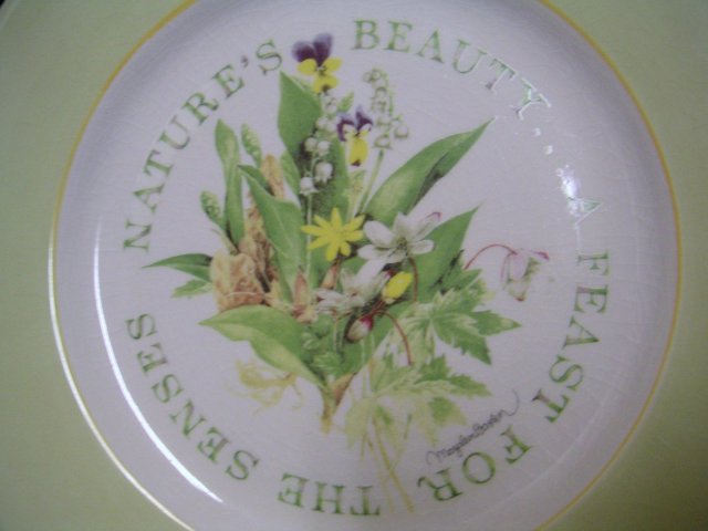 MARJOLEIN BASTIN Floral Ceramic Plate~Hallmark