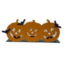 Hallmark Halloween Pumpkin Tealight Candle Holder~Metal ~for 3 Candles