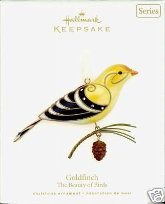 Hallmark 2008 GOLDFINCH~#4 Beauty of Birds Ornament Series