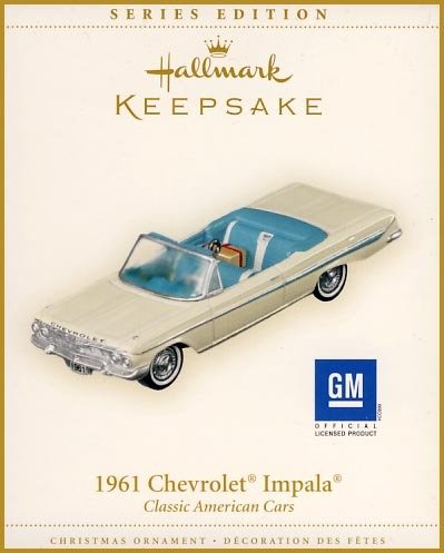 2006 Hallmark 1961 Chevrolet Impala~Classic America Cars #16 in Series Ornament~Chevy