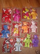 McDonalds 25th Anniversary Set of 12 TY BEARS~Happy Meal~Sealed Bags