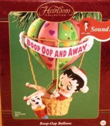 BETTY BOOP Carlton Ornament BOOP-OOP BALLOON with Sound~2002