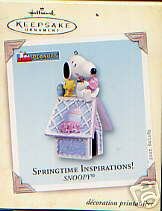 Hallmark SNOOPY SPRINGTIME INSPIRATIONS 2005 Easter Ornament~Peanuts