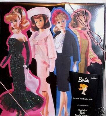 Nostalgic BARBIE Doll STAND-UP Greeting Card Collection~Hallmark
