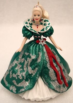 1995 Holiday Barbie~Hallmark Christmas Ornament~ #3 in Series