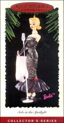 New!1995 Holiday Barbie #2, Solo in the Spotlight~Christmas Ornament