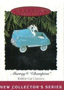 1994 Hallmark~MURRAY CHAMPION~1st Kiddie Car Classics Ornament Series~Die-Cast