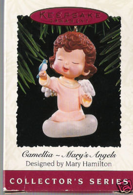 Hallmark 1995 Camellia - Mary's Angels Ornament~8th in Series