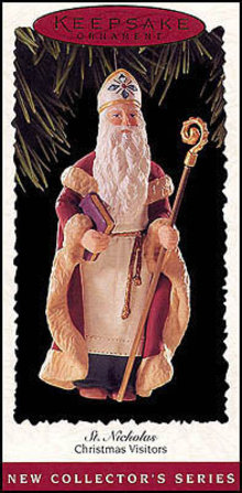 Hallmark 1995 St. Nicholas~1st in Christmas Visitors ornament Series