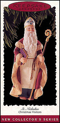 Hallmark 1995 St. Nicholas~1st in Christmas Visitors ornament Series