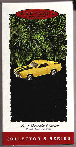 1995 Hallmark 1969 Chevrolet Camaro Christmas Ornament~#5