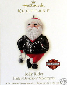 2008 Hallmark JOLLY RIDER: Harley-Davidson Motorcycles Ornament