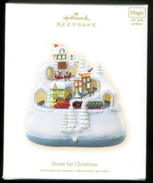 2008 Hallmark HOME FOR CHRISTMAS~Lights, Motion & Sound~Ornament