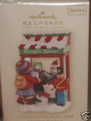 Hallmark CHRISTMAS WINDOW 2008~Club Ornament~Kringle's Korner~#6