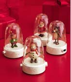 2008 Hallmark 4 HAPPY TAPPERS~Reindeer~Elf~Santa~Snowman~Songs & Dance~Complete Set of 4
