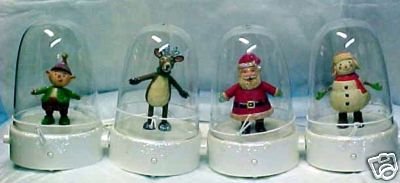 2008 Hallmark 4 HAPPY TAPPERS~Reindeer~Elf~Santa~Snowman~Songs & Dance~Complete Set of 4