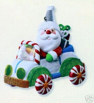 2007 Hallmark SANTA'S SWEET RIDE~1st Series Christmas Ornament~Lights Up