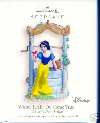 2007 Hallmark WISHES REALLY DO COME TRUE~Snow White Anniversary Christmas Ornament~Disney