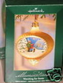 HALLMARK ILLUMINATIONS~WATCHING FOR SANTA~Christmas Ornament