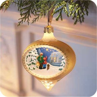 HALLMARK ILLUMINATIONS~WATCHING FOR SANTA~Christmas Ornament