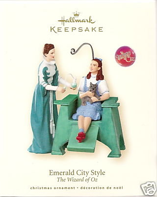 2008 Hallmark EMERALD CITY STYLE~Wizard of Oz Christmas Ornament
