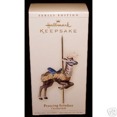 2006 Hallmark PRANCING REINDEER~Carousel Ride Christmas Ornament Series #3
