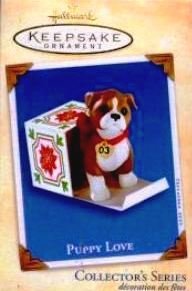 2003 Hallmark PUPPY LOVE Boxer Dog~#13 Christmas Ornament