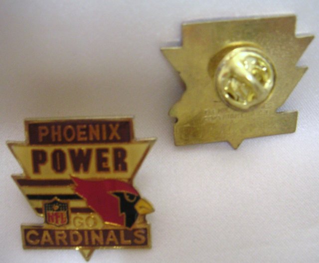 Vintage NFL CARDINALS 1988 Football Pin~Phoenix