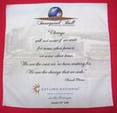 2009 BARACK OBAMA Inaugural Ball Memorabilia ~ PRINTED NAPKIN