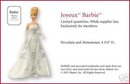 2007 Hallmark Porcelain JOYEUX BARBIE Club Exclusive Christmas ORNAMENT~Fashion Model