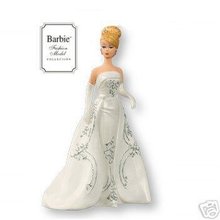 2007 Hallmark Porcelain JOYEUX BARBIE Club Exclusive Christmas ORNAMENT