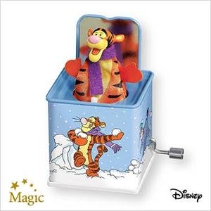 2007 Hallmark POP! GOES THE TIGGER~Jack in the Box~ Christmas Ornament~Motion and Sound