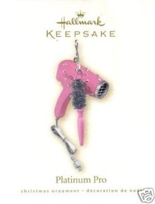 2007 Hallmark PLATINUM PRO Christmas Ornament~Hair Dryer
