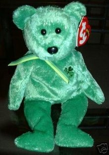 TY DUBLIN Beanie Baby Bear~NEW Irish St Patrick~March 16