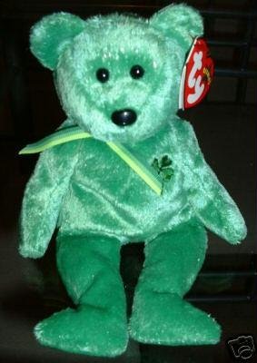 TY DUBLIN Beanie Baby Bear~NEW Irish St Patrick~March 16