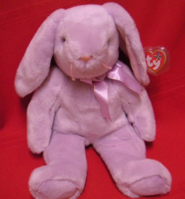 EASTER Ty Floppity Purple Beanie BUDDY Bunny Rabbit