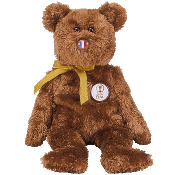 World Cup FIFA Soccer Ty Beanie Baby Bear~2002 FRANCE