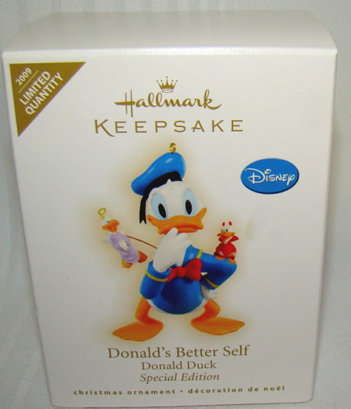 2009 Hallmark DONALD'S BETTER SELF ~Disney Christmas Ornament~Limited