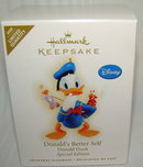2009 Hallmark DONALD'S BETTER SELF ~Disney Christmas Ornament~Limited