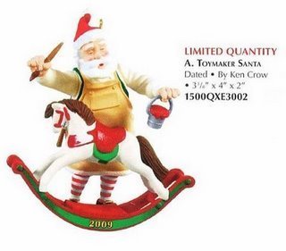 2009 Hallmark TOYMAKER SANTA ~Christmas Ornament~Limited Ed