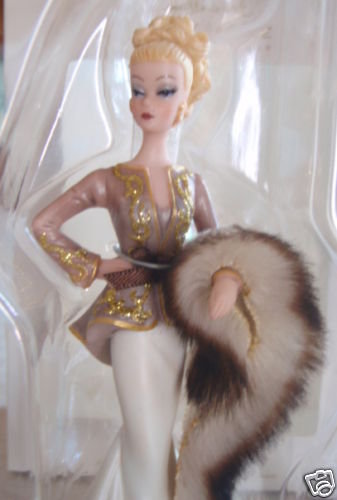 2009 Hallmark CLUB Porcelain CAPUCINE BARBIE ~Christmas Ornament~