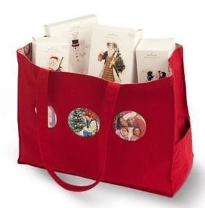 2009 Hallmark Keepsake Canvas TOTE w/ 3 photo Holders