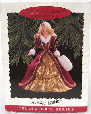 1996 Hallmark HOLIDAY BARBIE #4~ Christmas Ornament