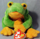 Ty SMOOCHY Beanie Baby Frog~New w/ Tags