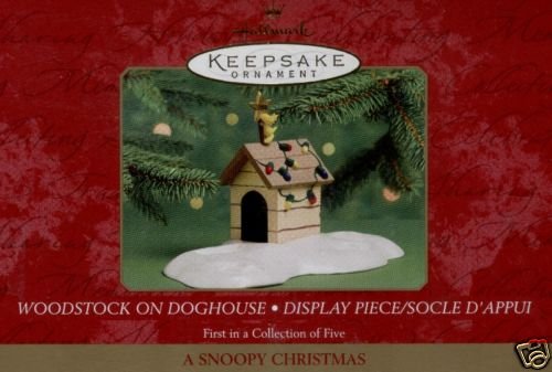 WOODSTOCK ON DOGHOUSE~A Snoopy Christmas Ornament