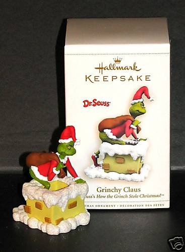 2006 Hallmark GRINCHY CLAUS ~Dr. Seuss Christmas Ornament~