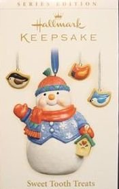 2006 Hallmark SWEET TOOTH TREATS ~set of 4 Christmas Ornaments~5th