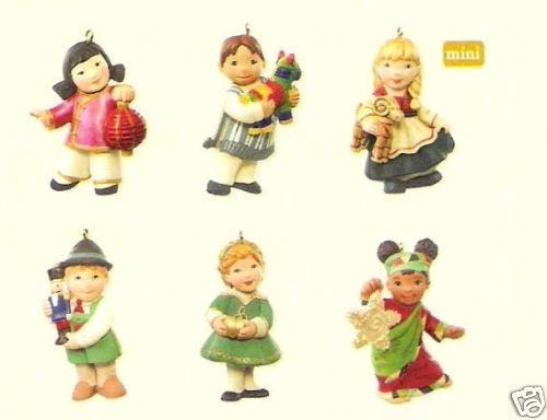 2007 Hallmark JOY TO THE WORLD~set of 6 CHILDREN Ornaments